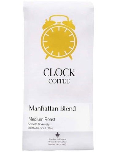 دانه قهوه کلاک کافی منهتن بلند Clock Coffee Manhattan Blend 454g