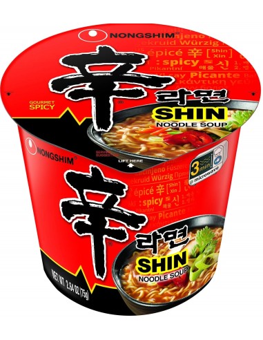 خرید نودل کره ای لیوانی شین رامیون نانگشیم Nong Shim Shin Ramyun Cup Noodle