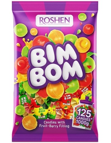 خرید آبنبات میوه ای بیم بوم روشن Roshen Bim Bom Fruit Candy