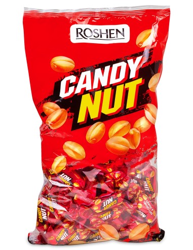 خرید شکلات کارامل و بادام زمینی کندی نات روشن Roshen Candy Nut Caramel & Peanuts Chocolate