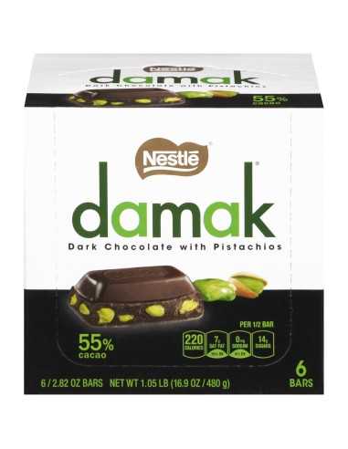 خرید شکلات تلخ پسته ای داماک نستله Nestle Damak Dark Chocolate with Pistachios