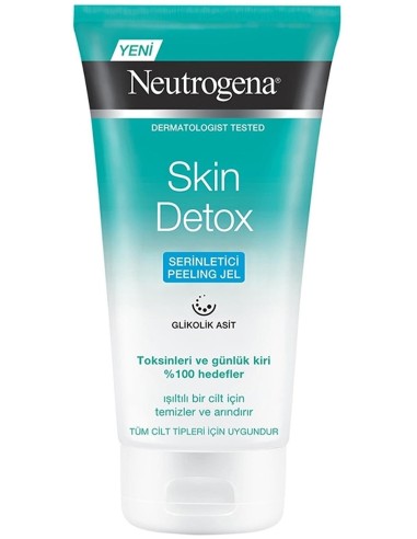 خرید ژل لایه بردار سم زدا اسکین دتوکس نوتروژینا Neutrogena Skin Detox Serinletici Peeling Jel