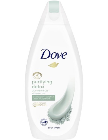 خرید شامپو بدن سم زدا خاک رس سبز داو Dove Purifying Detox Green Clay Body Wash