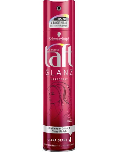 خرید اسپری حالت دهنده مو گلنز شماره 4 تافت Taft Glanz Ultra Stark 4 hair spray