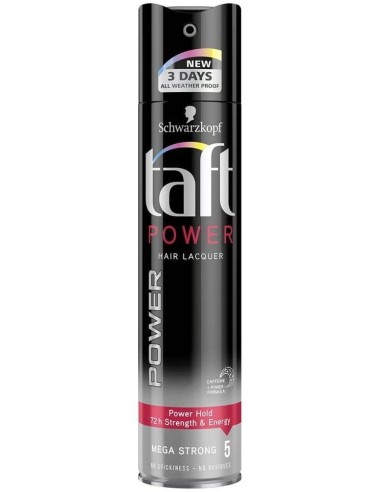 خرید اسپری حالت دهنده مو پاور شماره 5 تافت Taft Power Mega Strong 5 hair spray