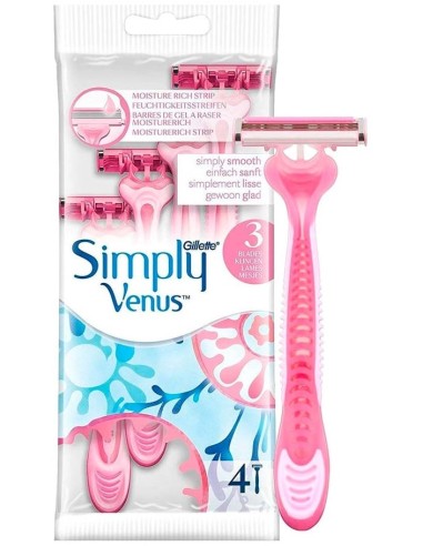 خرید تیغ اصلاح 3 لبه سیمپلی ونوس ژیلت Gillette Simply Venus 3 Shaving Blade