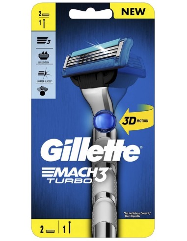 خرید تیغ اصلاح مچ 3 توربو تری دی ژیلت Gillette Mach 3 Turbo 3D Shaving Blade