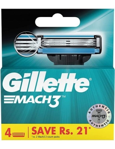 خرید تیغ اصلاح یدک مچ تری ژیلت Gillette Mach 3 Shaving Blade Refills