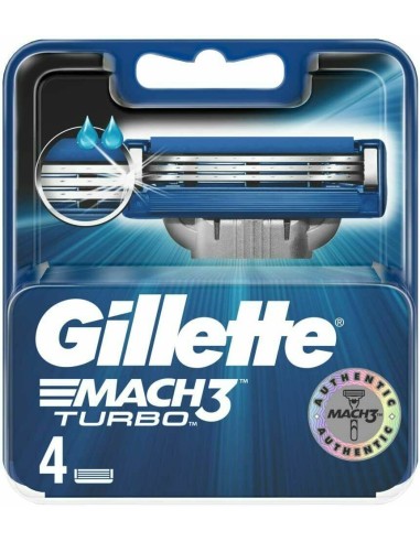 خرید تیغ اصلاح یدک مچ 3 توربو ژیلت Gillette Mach 3 Turbo Shaving Blade Refills