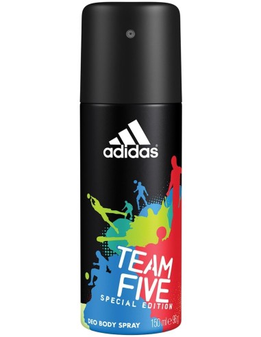 خرید اسپری بدن ضد تعریق مردانه تیم فایو آدیداس Adidas Team Five Body Spray