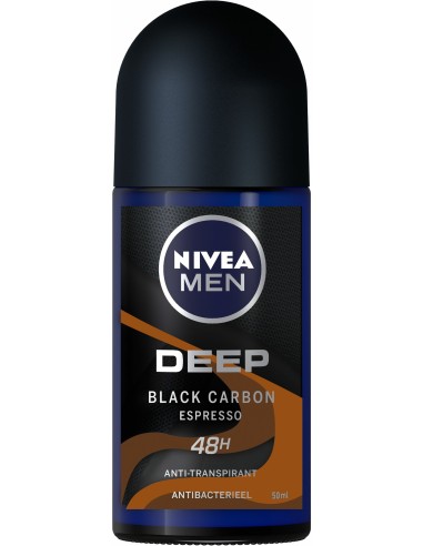 خرید رول ضد تعریق مردانه دیپ بلک کربن اسپرسو نیوآ Nivea Men Deep Black Carbon Espresso Roll On