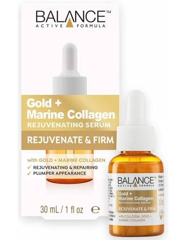 خرید سرم جوانساز پوست طلا و کلاژن دریایی بالانس Balance Active Formula Gold Collagen Rejuvenating Serum