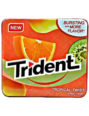 خرید آدامس میوه های استوایی تریدنت Trident Tropical Twist Sugar Free Gum