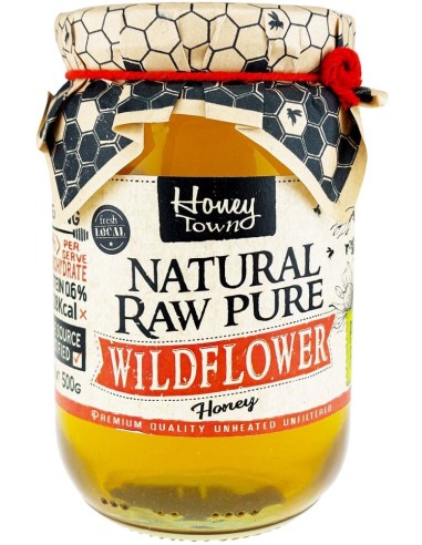 خرید عسل سفید خالص گل های وحشی هانی تاون Honey Town Natural Raw Pure Wildflower Honey