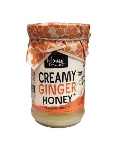 خرید عسل خالص زنجبیلی هانی تاون Honey Town Creamy Ginger Honey