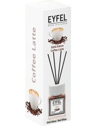 خرید خوشبو کننده هوا رایحه کافی لاته (قهوه لاته) حجم 120 میلی لیتر ایفل اصل Eyfel Coffee Latte Air Freshener