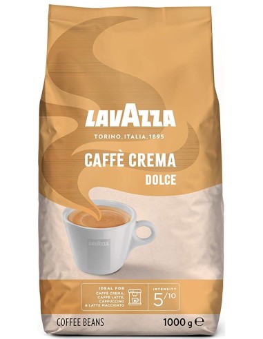 خرید دانه قهوه کافه کرما دولچه لاوازا Lavazza Caffe Crema Dolce Coffee Beans