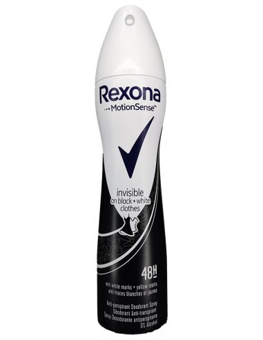 خرید اسپری ضد تعریق زنانه رکسانا برای لباس های سفید و مشکی (48 ساعته ) Rexona On Black&White Spray 200 ml