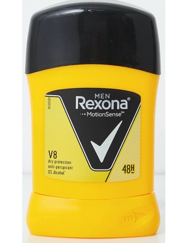 قیمت و خرید استیک ضد تعریق جامد وی 8 - 40 گرمی مردانه رکسونا Rexona Men V8 Dry Protection Anti-Perspirant
