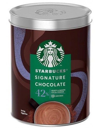 قیمت و خرید پودر شکلات (هات چاکلت) استارباکس با 42% کاکائو قوطی 330 گرمی Starbucks Signature Chocolate 42% Cocoa Powder