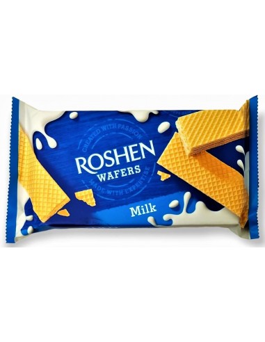 قیمت خرید ویفر شیری روشن ۲۱۶ گرمی Roshen milk wafers