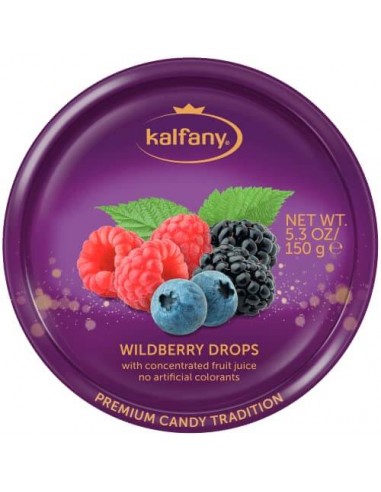 قیمت و خرید آبنبات آلمانی کافانی با طعم وایلد بری (توت و تمشک وحشی) 150 گرمی Kalfany Wildberry Candies