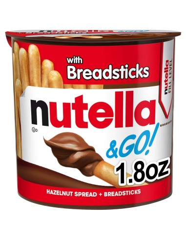 قیمت و خرید شکلات بیسکویتی نوتلا با طعم فندق و کاکائو 52 گرمی Nutella Hazelnut and Cocoa Spread with Breadsticks