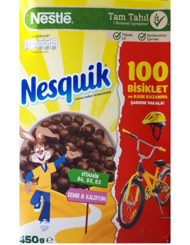 قیمت خرید غلات صبحانه(کورن فلکس) شکلاتی نسکوئیک نستله 450 گرمی Nestle Nesquik Chocolate Cereal
