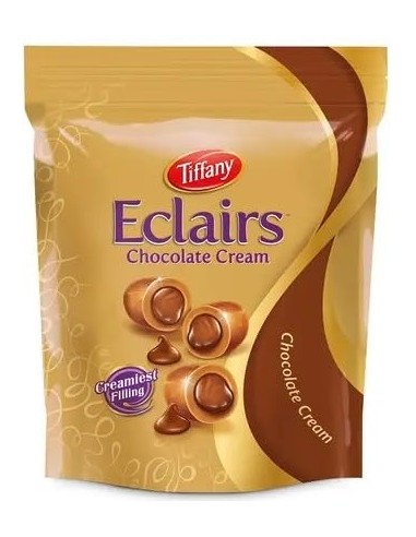 قیمت خرید شکلات (تافی) شیری شکلاتی مغزدار ایکلرز تیفانی 550 گرمی Tiffany Eclairs Chocolate Cream