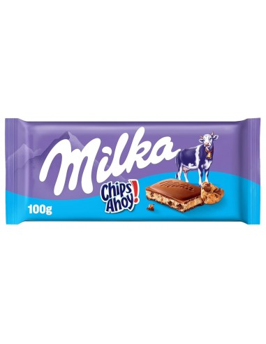 قیمت و خرید شکلات شیری چیپس اهوی میلکا 100 گرمی Milka Chips Ahoy Chocolate