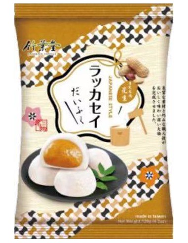 قیمت و خرید شیرینی تایوانی موچی بامبو هاوس به سبک ژاپنی و با طعم بادام زمینی 120 گرمی Bamboo House Japanese Style Peanut Mochi