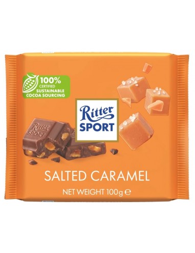 شکلات کارامل نمکی ریتر اسپرت 100 گرمی Ritter Sport Salted Caramel Chocolate