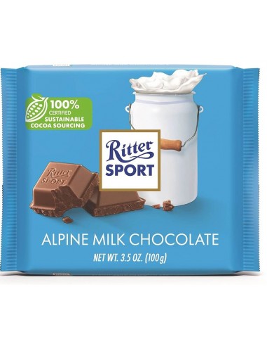 قیمت و خرید شکلات شیری آلپ ریتر اسپرت 100 گرمی Ritter Sport Alpine Milk Chocolate
