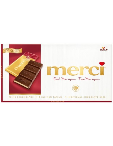 قیمت و خرید شکلات تخته ای فاین مارزیپان مرسی 112 گرمی Merci Fine Marzipan Chocolate Bar