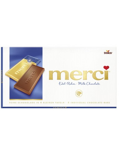 قیمت خرید شکلات تخته ای شیری مرسی 100 گرمی Merci Milk Chocolate Bar