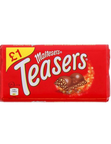 خرید شکلات تخته ای ترد تیزرز مالتیزرز 100 گرمی Maltesers Teasers Chocolate Bar