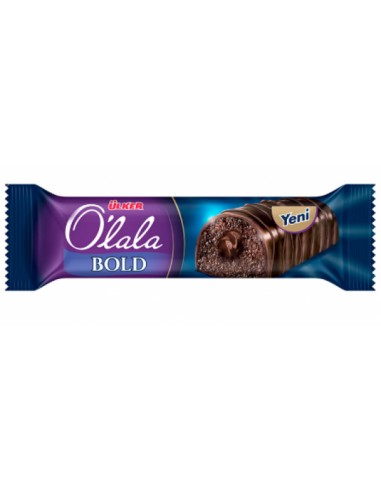 خرید کیک کاکائویی روکش شکلاتی اولکر اولالا با فیلینگ کرم خامه ای- 43 گرمی Ulker O'lala Bold Bar Cake