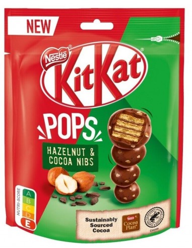 قیمت و خرید شکلات کاکائویی کیت‌کت پاپس نستله با طعم فندق- 110 گرمی Nestle Kit Kat Pops Hazelnut & Cocoa Nibs Chocolate