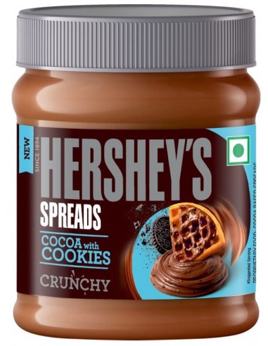 خرید شکلات صبحانه هرشیز با طعم کوکی- 350 گرمی Hershey's Spreads Cocoa with Cookies