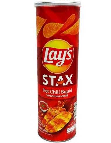 خرید چیپس سیب زمینی تند لیز استاکس 100 گرمی Lays Stax Hot Chili Squid