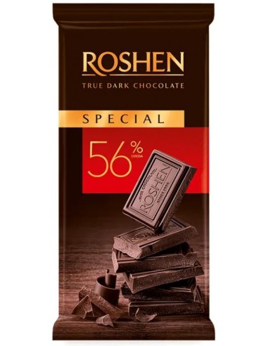 خرید شکلات تلخ 56% اسپشیال روشن- 85 گرمی Roshen Special Dark Chocolate