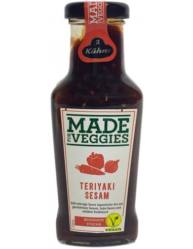 خرید سس مخصوص سبزیجات Teriyaki (تریاکی) کوهنه با طعم کنجد 235 میل Kuhne Made for Veggies Teriyaki Sesame Sauce
