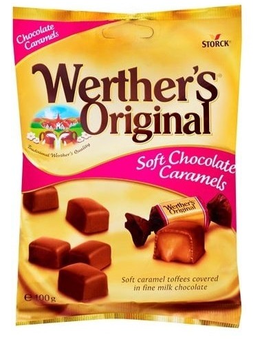 خرید تافی وردرز اریجنال با مغز شکلات کاراملی 100 گرمی Werther's Original Soft Chocolate Caramels