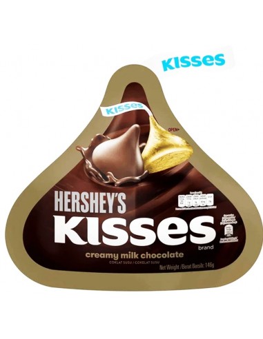 خرید شکلات شیری خامه ای هرشیز 146 گرمی Hershey's Kisses Creamy Milk Chocolate