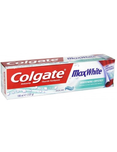 خریدخمیر دندان سفید کننده کلگیت مکس وایت 100 میلی Colgate MaxWhite Whitening Cristals Toothpaste