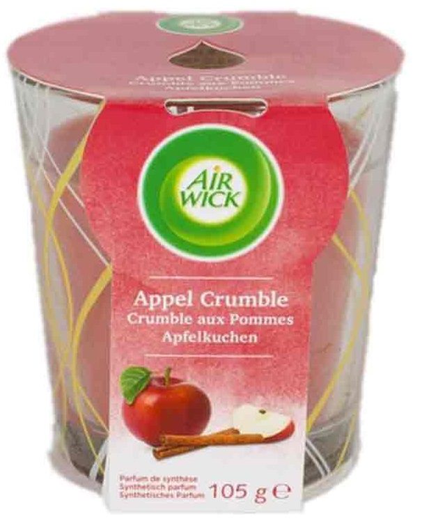 شمع لیوانی معطر ایرویک با رایحه سیب و دارچین 105 گرمی Air Wick Essential Oils Infusion Apple Crumble scented candle 1 شمع لیوانی معطر ایرویک با رایحه سیب و دارچین 105 گرمی Air Wick Essential Oils Infusion Apple Crumble scented candle
