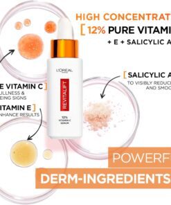 سرم ضد چروک و روشن کننده ویتامین C رویتالیفت کلینیکال لورآل 30 میل L'Oreal Revitalift Clinical 12% Pure Vitamin C Serum 10 سرم ضد چروک و روشن کننده ویتامین C رویتالیفت کلینیکال لورآل 30 میل L'Oreal Revitalift Clinical 12% Pure Vitamin C Serum