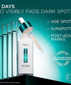 سرم ضدلک و روشنکننده نیاسینامید برایت ریویل لورآل 30 میل L'Oreal Paris Bright Reveal Niacinamide Dark Spot Serum 8 سرم ضدلک و روشنکننده نیاسینامید برایت ریویل لورآل 30 میل L'Oreal Paris Bright Reveal Niacinamide Dark Spot Serum