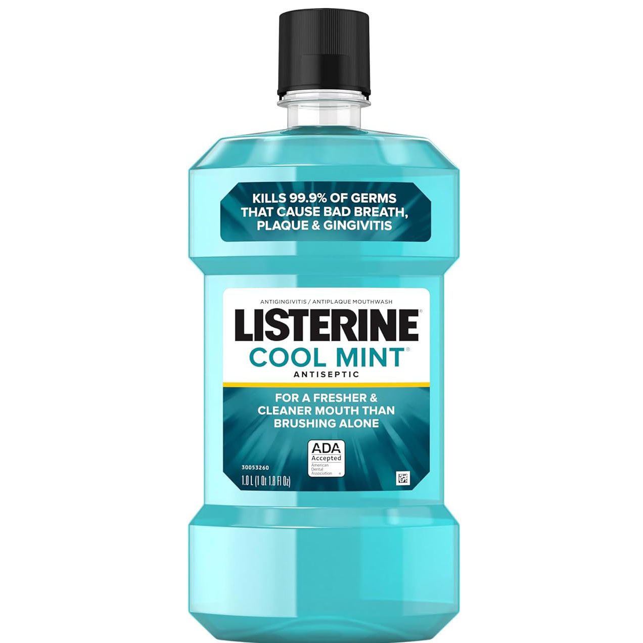 دهانشویه ضدعفونی کننده لیسترین کول مینت حاوی ۴ روغن ضروری 500 میل Listerine Cool Mint 1 خرید و قیمت لیسترین دهانشویه ضدعفونی کننده کول مینت Listerine Cool Mint