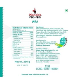 سس ملایم ناندوز Nando's Mild Peri Peri Sauce 7 سس ملایم ناندوز Nando's Mild Peri Peri Sauce